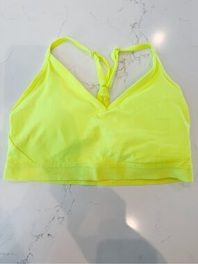 Athletic Works Neon Yellow Racerback Sports Bra ( Never Been Worn)